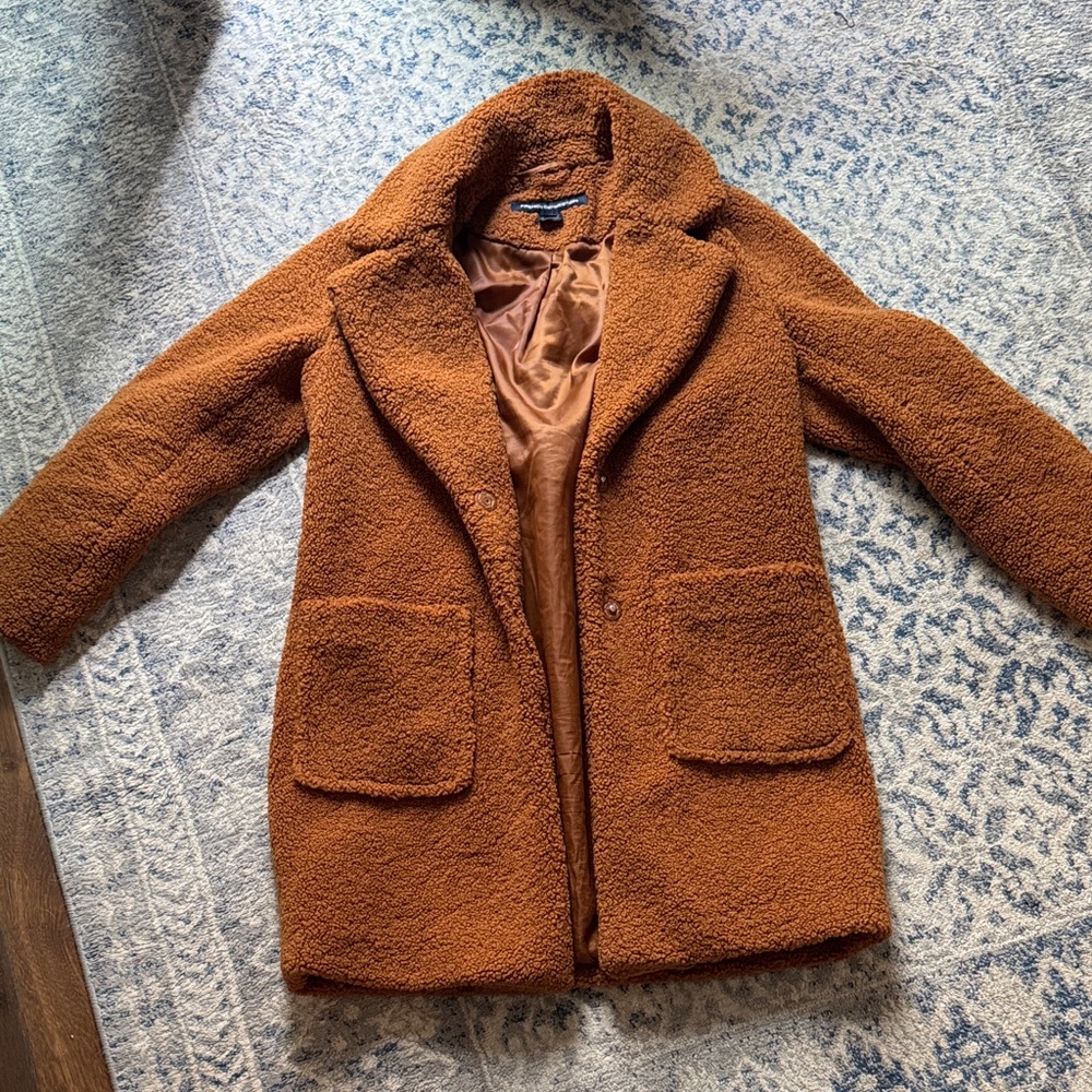 French Connection Warm Brown Teddy Jacket